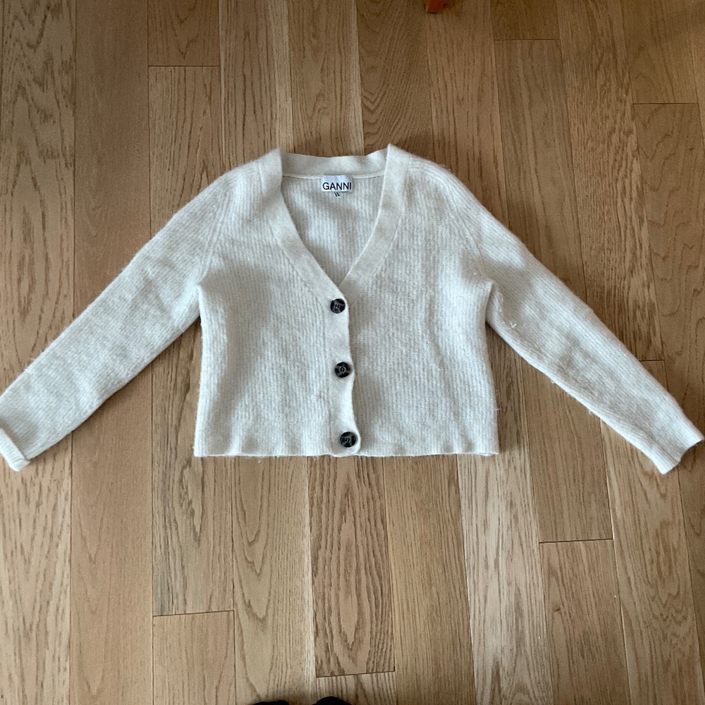 Ganni cream colored size xs